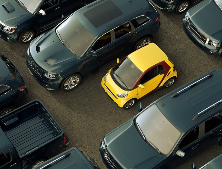 macchinetta parcheggiata