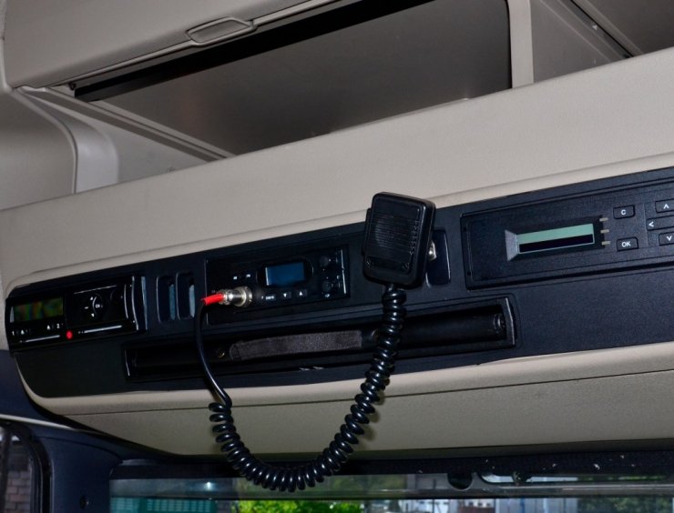 tachigrafo montato in cabina