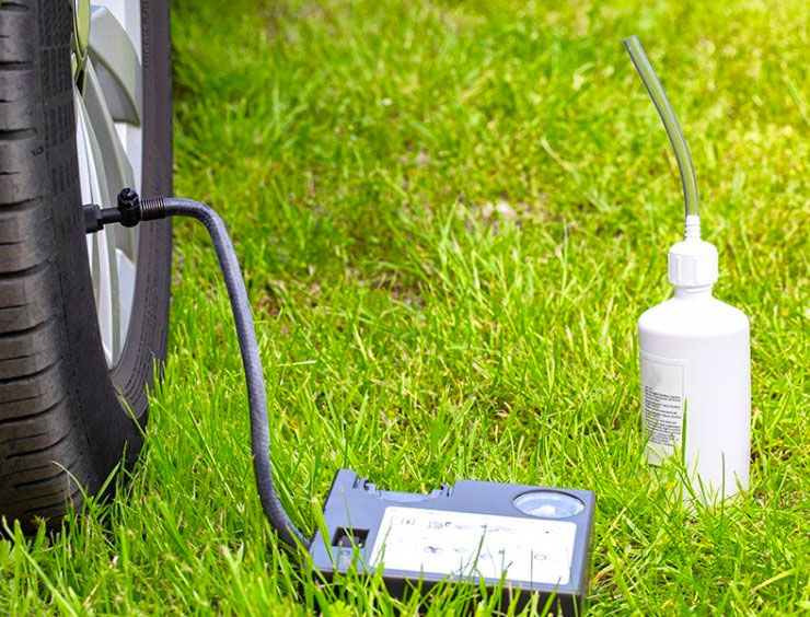 Come si usa il kit di riparazione pneumatici