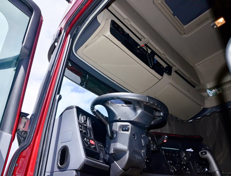 tachigrafo montato in cabina