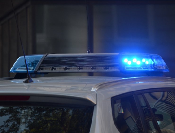 tetto di una volante della Polizia